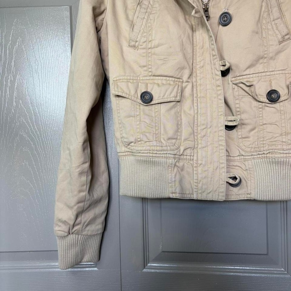 Aeropostale fur jacket  Size M  y2k fur preppy fairy cottagecore spring summer - Picture 2 of 4